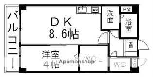 ベルドミールA【203号室】の間取り
