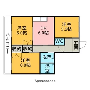 ピアハイツ【2階】の間取り