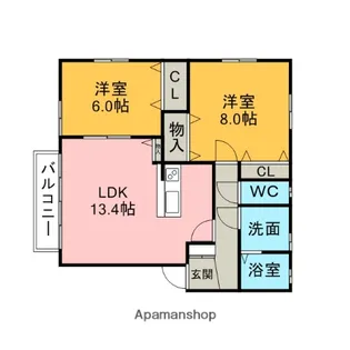 アメージングコート1【1階】の間取り