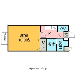 ハイツウィステリア【2階】の間取り