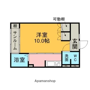 シェトワ矢場【202号室】の間取り