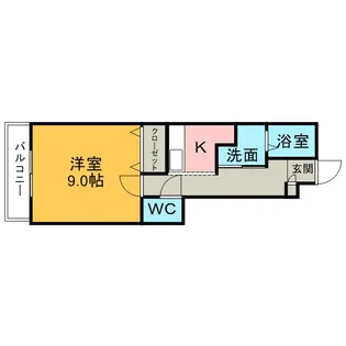 アンプルールリーブル HugelⅠ【1階】の間取り
