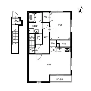 アンプルール リーブル セキレイ【2階】の間取り