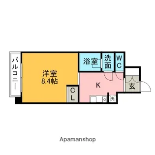 LA LUCE【202号室】の間取り