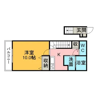 アンプルール リーブル クレッシェンド【2階】の間取り
