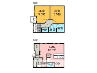 ROYAL BRICKS APARTMENT 5【B号室】の間取り