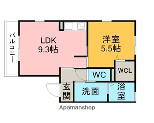 ESPOIR【A101号室】の間取り