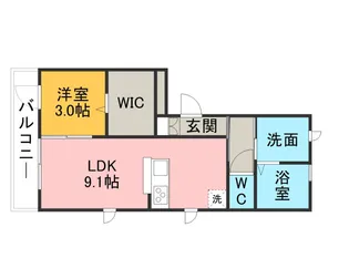 リーリエ【3階】の間取り