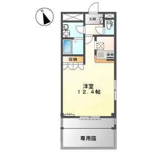 ディア フォンテーヌ【101号室】の間取り
