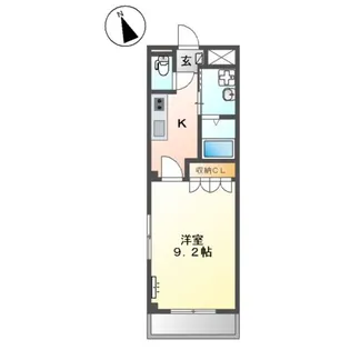 プティ・ベール【1階】の間取り