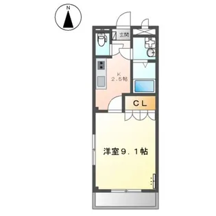 アルシオン田戸【2階】の間取り