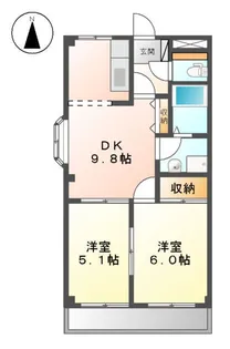 エクレール【2階】の間取り