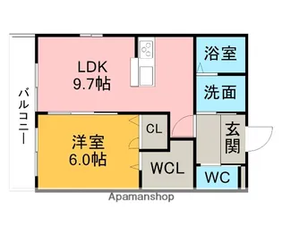 WISDOM COURT【202号室】の間取り