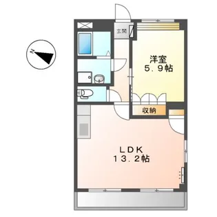 SUN FLOWER【2階】の間取り