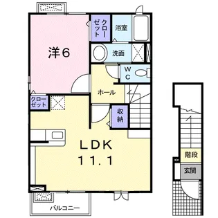 グレイスフルA【2階】の間取り