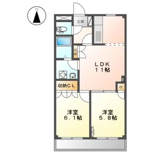 ルミナス【1階】の間取り