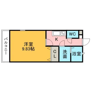 アムール 2008【2階】の間取り