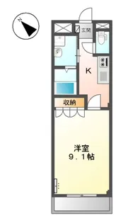 プルミエール小垣江【2階】の間取り