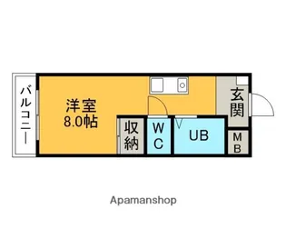 リベラル・オータ【201号室】の間取り