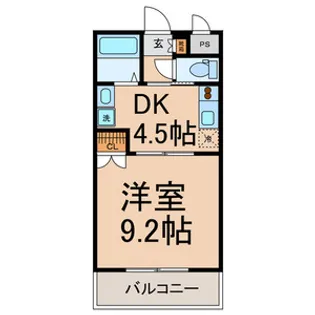 パラッツォ牛田【305号室号室】の間取り