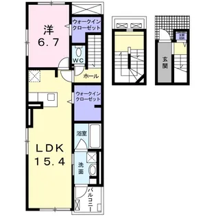 ベル・プロムナードⅠ【3階】の間取り