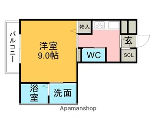 カーサ・ソルテSUZUKI【301号室】の間取り