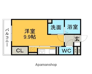 カーサ ソルテSUZUKI【205号室】の間取り