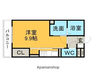 カーサ・ソルテSUZUKI【102号室】の間取り