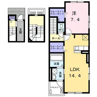 ソレイユ F【3階】の間取り