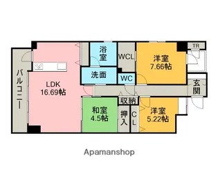 エルグランデ刈谷幸公園【801号室】の間取り
