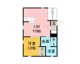 Verde東陽【1階】の間取り