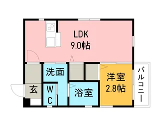 VERDE東陽【3階】の間取り