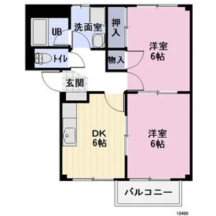 パークヒルサカイB【1階】の間取り