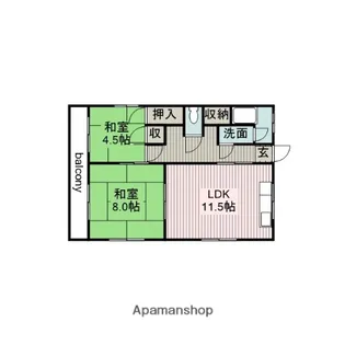 刈谷第3東海ビル【301号室】の間取り