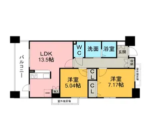 パークホームズ刈谷サザンゲートウエスト【7階】の間取り