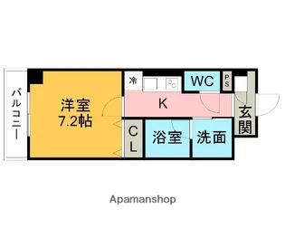 ロイヤルアベリア刈谷駅前【505号室】の間取り
