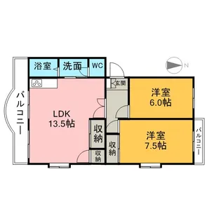 エステイタスKH-1【2階】の間取り