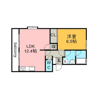 ダイアローグ A棟【A-305号室】の間取り