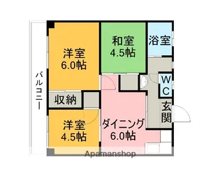 グリーンハイツ【102号室】の間取り