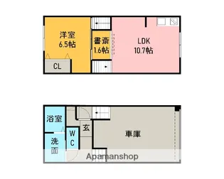 GARAGE HOUSE K【2号室】の間取り