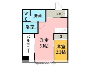 MYSIG【101号室】の間取り