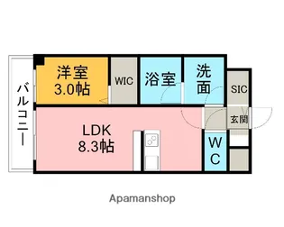プレシャスコートマルセン刈谷【303号室】の間取り
