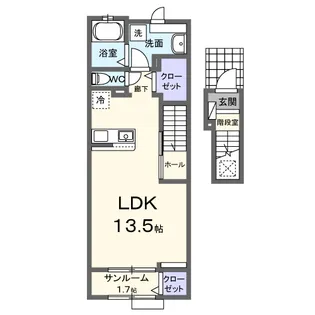 サンフィールド【2階】の間取り