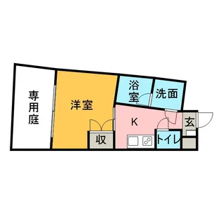 カーサヨサミ【1階】の間取り