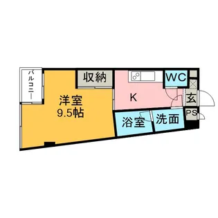 カーサヨサミ【4階】の間取り