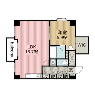 シャトーヨサミ【3階】の間取り