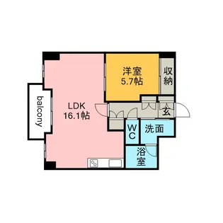 シャトーヨサミ【3階】の間取り