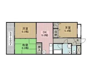 メゾンドヨサミ【B306号室】の間取り