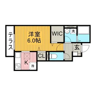 フィオーレ中前田【1階】の間取り