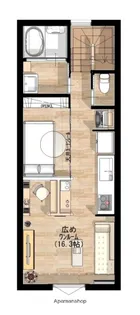 CLOVER BELL【203号室】の間取り